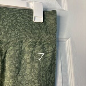 Gymshark Green Camo Seamless High-Rise Leggings